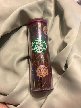 Starbucks Plum Floral Travel Tumbler